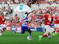 Nick Blackman of Reading scores his sides first goal during the Sky Bet Championship match between Bristol City and Reading at Ashton Gate on September 19, 2015