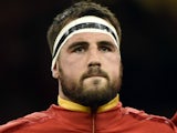 Wales' hooker Scott Baldwin poses prior to a Pool A match of the 2015 Rugby World Cup between Wales and Uruguay at the Millennium stadium in Cardiff, south Wales on September 20, 2015. 