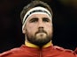 Wales' hooker Scott Baldwin poses prior to a Pool A match of the 2015 Rugby World Cup between Wales and Uruguay at the Millennium stadium in Cardiff, south Wales on September 20, 2015. 