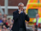 Claudio Ranieri Manager of Leicester City looks on during the Barclays Premier League match between Stoke City and Leicester City at Britannia Stadium on September 19, 2015 in Stoke on Trent, United Kingdom.