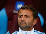 Tim Sherwood Manager of Aston Villa looks on prior to the Barclays Premier League match between Aston Villa and West Bromwich Albion at Villa Park on September 19, 2015 in Birmingham, United Kingdom. 