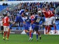 Sean Morrison of Cardiff City scores his sides second goal during the Sky Bet Championship match between Cardiff City and Charlton Athletic at the Cardiff City Stadium on September 26, 2015