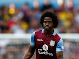 Carlos Sanchez of Aston Villa in action during the Barclays Premier League match between Aston Villa and West Bromwich Albion at Villa Park on September 19, 2015
