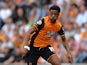 Chuba Akpom of Hull City during the Sky Bet Championship match between Hull City and Huddersfield Town at KC Stadium on August 8, 2015