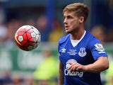 Everton's English striker Conor McAleny controls the ball during the Duncan Ferguson Testimonal pre-season friendly football match between Everton and Villarreal at Goodison Park in Liverpool, north west England on August 2, 2015.