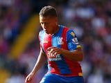 Dwight Gayle of Crystal Palace in action during the Barclays Premier League match between Crystal Palace and Manchester City at Selhurst Park on September 12, 2015