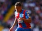 Dwight Gayle of Crystal Palace in action during the Barclays Premier League match between Crystal Palace and Manchester City at Selhurst Park on September 12, 2015