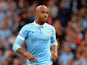 Fabian Delph of Manchester City during the Barclays Premier League match between Manchester City and Watford at the Etihad Stadium on August 29, 2015