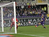 Jakub Blaszczykowski of ACF Fiorentina scores the opening goal during the Serie A match between ACF Fiorentina and Bologna FC at Stadio Artemio Franchi on September 23, 2015