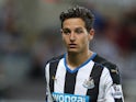 Florian Thauvin of Newcastle United in action during the Capital One Cup Second Round between Newcastle United and Northampton Town at St James' Park on August 25, 2015