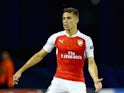 Gabriel of Arsenal runs with the ball during the UEFA Champions League Group F match between Dinamo Zagreb and Arsenal at Maksimir Stadium on September 16, 2015 in Zagreb, Croatia. 