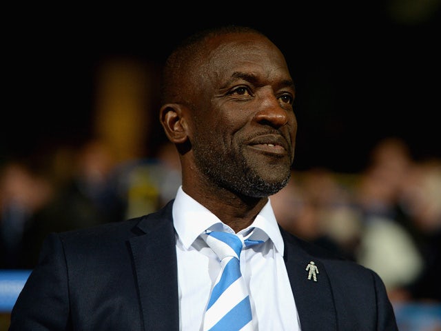 Huddersfield Town manager Chris Powell during the Sky Bet Championship match between Huddersfield Town and Nottingham Forest at John Smiths Stadium on September 24, 2015