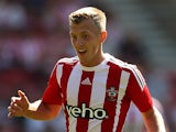James Ward-Prowse of Southampton in action during the pre season friendly match between Southampton and Espanyol at St Mary's Stadium on August 2, 2015 in Southampton, England.