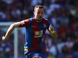 Jordon Mutch of Crystal Palace in action during the Barclays Premier League match between Crystal Palace and Aston Villa at Selhurst Park on August 22, 2015