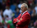 Canada head coach Kieran Crowley looks on during the 2015 Rugby World Cup Pool D match between Italy and Canada at Elland Road on September 26, 2015 in Leeds, United Kingdom
