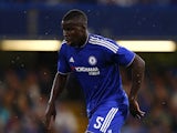 Kurt Zouma of Chelsea in action during the Pre Season Friendly match between Chelsea and Fiorentina at Stamford Bridge on August 5, 2015