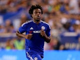 Loic Remy #18 of Chelsea takes the ball in the first half against the New York Red Bulls during the International Champions Cup at Red Bull Arena on July 22, 2015
