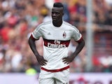 Mario Balotelli of AC Milan looks dejected during the Serie A match between Genoa CFC and AC Milan at Stadio Luigi Ferraris on September 27, 2015