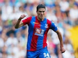 Martin Kelly of Crystal Palace on the ball during the Barclays Premier League match between Tottenham Hotspur and Crystal Palace at White Hart Lane on September 20, 2015