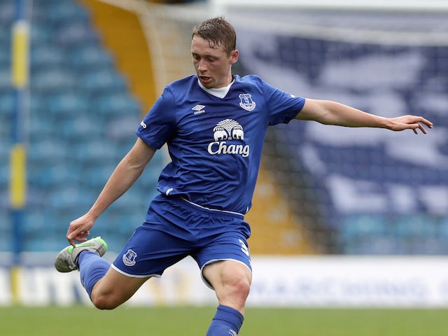 Matthew Pennington of Everton in action during the Pre Season Friendly match between Leeds United and Everton at Elland Road on August 1, 2015 in Leeds, England.