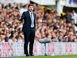 Mauricio Pochettino Manager of Tottenham Hotspur gestures during the Barclays Premier League match between Tottenham Hotspur and Manchester City at White Hart Lane on September 26, 2015