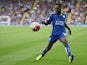 Nathan Dyer of Leicester in action during the Barclays Premier League match between Leicester City and Aston Villa on September 13, 2015 