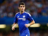 Oscar of Chelsea in action during the Pre Season Friendly match between Chelsea and Fiorentina at Stamford Bridge on August 5, 2015