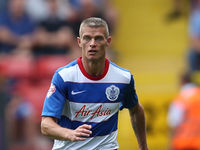Paul Konchesky of Queens Park Rangers during the Sky Bet Championship match between Charlton Athletic v Queens Park Rangers at The Valley on August 8, 2015