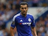 Chelsea's Spanish midfielder Pedro runs with the ball during the English Premier League football match between Chelsea and Crystal Palace at Stamford Bridge in London on August 29, 2015