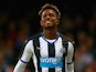 Rolando Aarons of Newcastle United in action during the pre season friendly match between York City and Newcastle United at Bootham Crescent on July 29, 2015