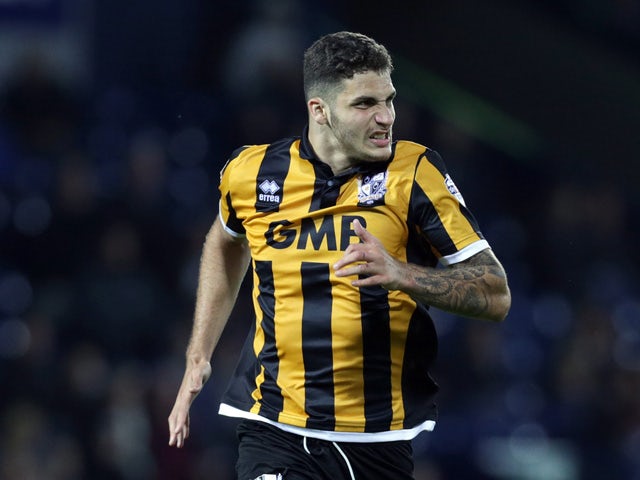 Ryan Inniss of Port Vale during the Capital One Cup Second Round match between West Bromwich Albion and Port Vale at The Hawthorns on August 25, 2015