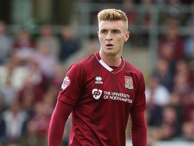 Ryan Watson of Northampton Town in action during the Sky Bet League Two match between Northampton Town and Oxford United at Sixfields Stadium on September 12, 2015