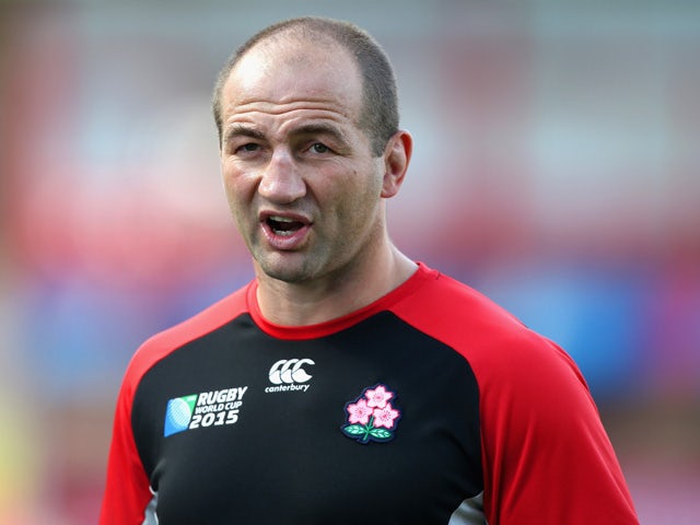 Japan Forwards Coach Steve Borthwick looks on prior to the 2015 Rugby World Cup Pool B match between Scotland and Japan at Kingsholm Stadium on September 23, 2015