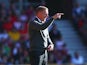 Garry Monk Manager of Swansea City gestures during the Barclays Premier League match between Southampton and Swansea City at St Mary's Stadium on September 26, 2015