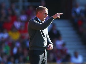 Garry Monk Manager of Swansea City gestures during the Barclays Premier League match between Southampton and Swansea City at St Mary's Stadium on September 26, 2015