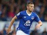 Tom Cleverley of Everton during the Barclays Premier League match between Everton and Manchester City at Goodison Park on August 23, 2015