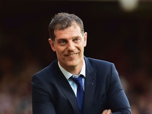 Slaven Bilic manager of West Ham United looks on during the Barclays Premier League match between West Ham United and Norwich City at the Boleyn Ground on September 26, 2015