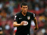 Baston Borja of Athletico runs with the ball during the Emirates Cup match between Arsenal and Athletico Madrid at the Emirates Stadium on August 1, 2009 in London, England.