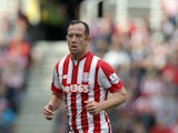 Charlie Adam of Stoke City during the Barclays Premier League match between Stoke City and West Bromwich Albion at Britannia Stadium on August 29, 2015