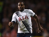 Danny Rose of Tottenham Hotspur in action during the Capital One Cup Third Round match between Tottenham Hotspur and Arsenal at White Hart Lane on January 23, 2015 in London, England.