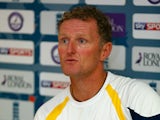 Coach Dougie Brown of Warwickshire talks to the media during previews for the Royal London One-Day Cup 2014 Final at Lord's Cricket Ground on September 19, 2014 in London, England. 