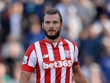 Erik Pieters of Stoke City during the Barclays Premier League match between Stoke City and Leicester City on September 19, 2015