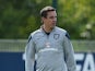 England assistant coach Gary Neville during a training session at Tottenham Hotspur Training Centre on September 7, 2015 in Enfield, England.