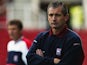 Portrait of George Burley, Ipswich Town Coach, during the Nationwide League Divison One match between Stoke City and Ipswich Town at the Britannia Stadium, Stoke in England on September 22, 2002