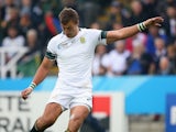 Handre Pollard in action for South Africa in the Rugby World Cup game against Scotland on October 3, 2015