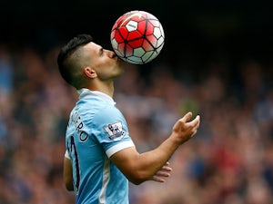 Aguero 'back in training for Arsenal clash'