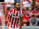 Marc Wilson of Stoke City runs with the ball during the Colonia Cup 2015 match between FC Porto and Stoke City FC at RheinEnergieStadion on August 2, 2015