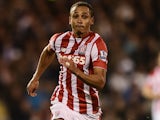 Peter Odemwingie of Stoke City in action during the Capital One Cup Third Round match between Fulham and Stoke City at Craven Cottage on September 22, 2015