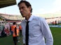 Head Coach Rudi Garcia of Roma looks on during the Serie A match between US Citta di Palermo and AS Roma at Stadio Renzo Barbera on October 4, 2015 in Palermo, Italy.
