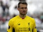 Liverpool FC goalkeeper Simon Mignolet before the Europa League game between FC Girondins de Bordeaux and Liverpool FC at Matmut Atlantique Stadium on September 17, 2015 in Bordeaux, France. 